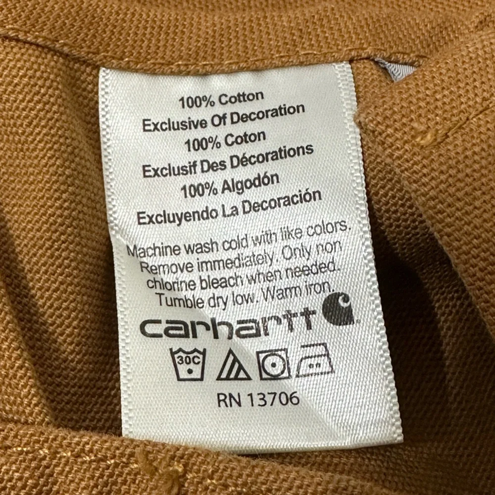 Carhartt Infant Canvas Bib Overalls – Size 6 Months NWT
